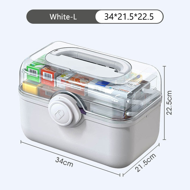 3 Layers Medicine First Aid Kit Large Capacity Pill Cases аптечка Organizer Family Emergency Medicine Storage Container Box