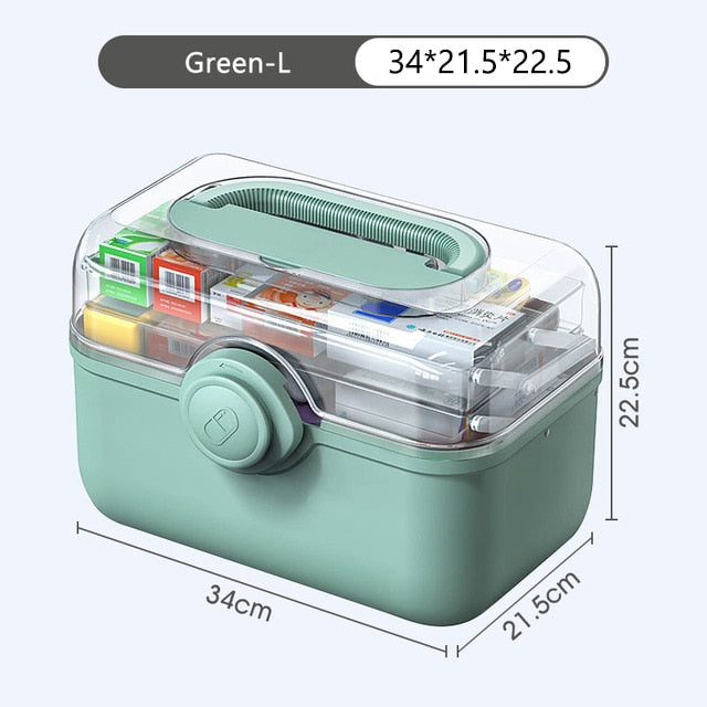 3 Layers Medicine First Aid Kit Large Capacity Pill Cases аптечка Organizer Family Emergency Medicine Storage Container Box