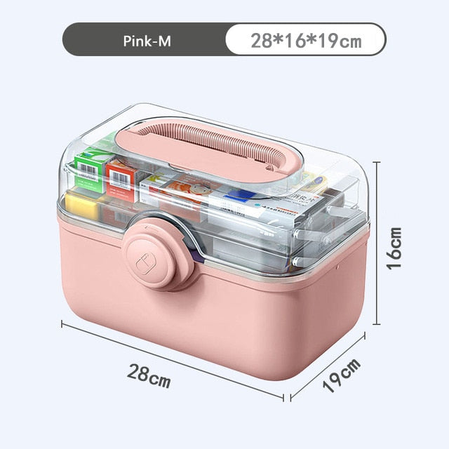 3 Layers Medicine First Aid Kit Large Capacity Pill Cases аптечка Organizer Family Emergency Medicine Storage Container Box