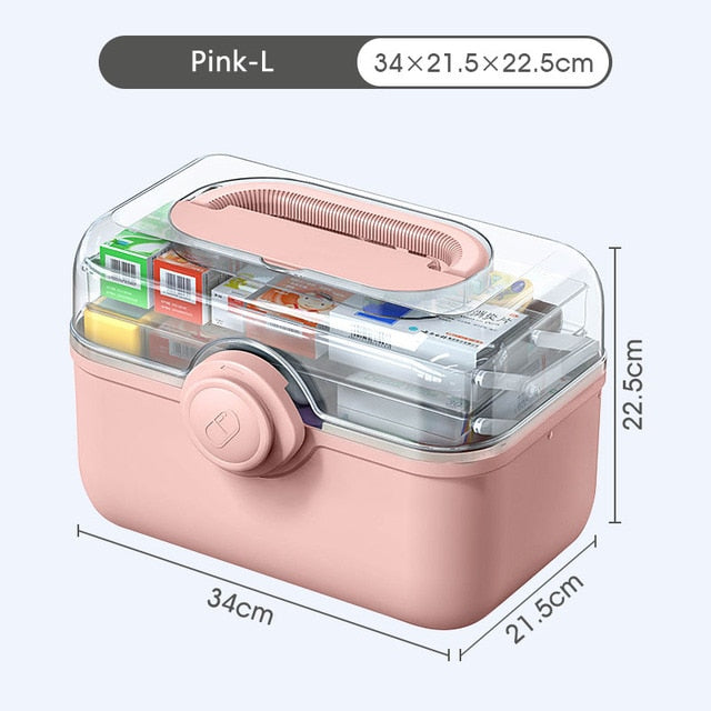 3 Layers Medicine First Aid Kit Large Capacity Pill Cases аптечка Organizer Family Emergency Medicine Storage Container Box
