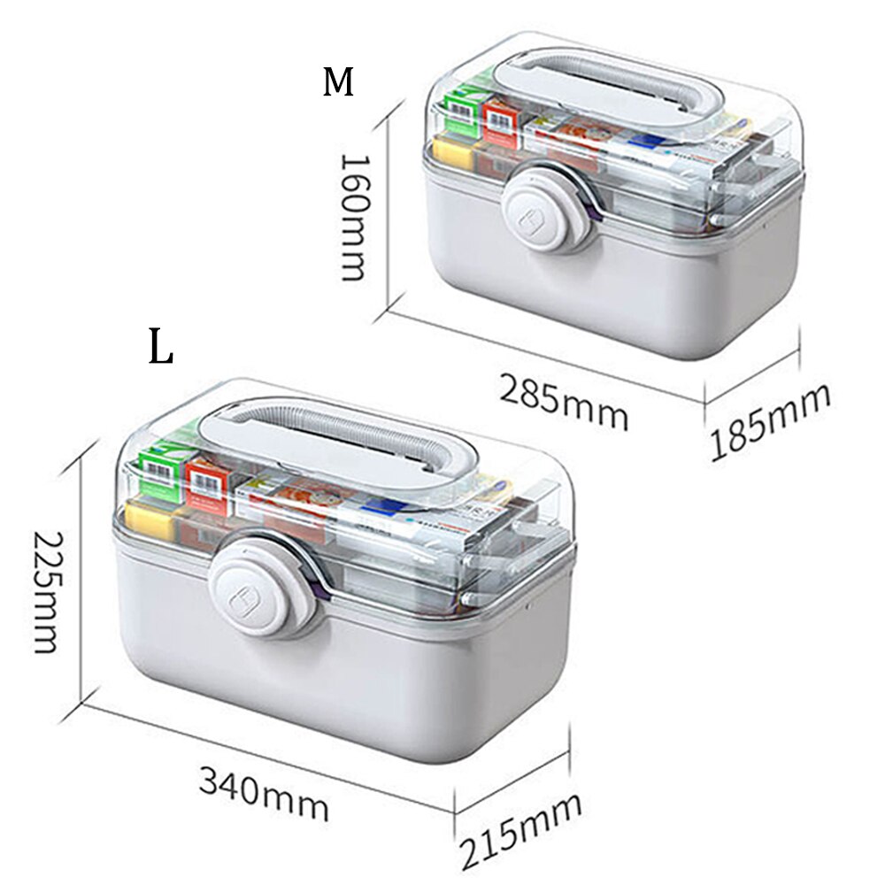 3 Layers Medicine First Aid Kit Large Capacity Pill Cases аптечка Organizer Family Emergency Medicine Storage Container Box