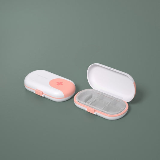 4/6 Grids Portable Travel Pill Case With Pill Cutter