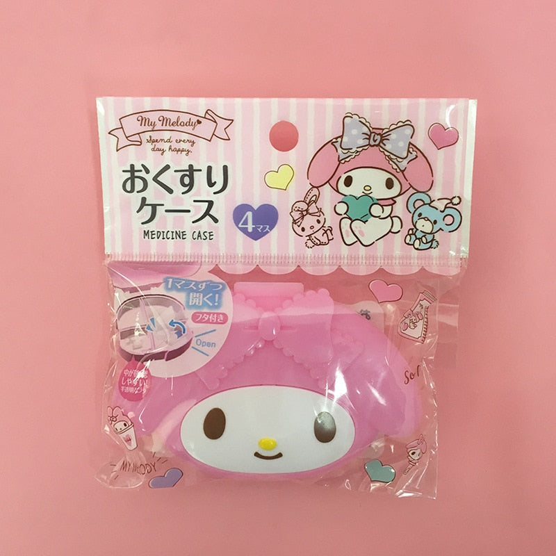 Kawaii Sanrios Anime Melody Pill Medicine Box